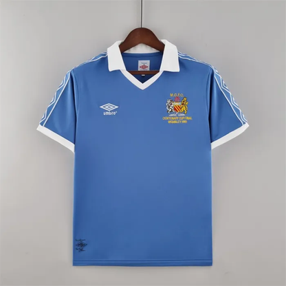Manchester City Jersey Home Kit 1981/82 Retro Football Team Soccer Shirt