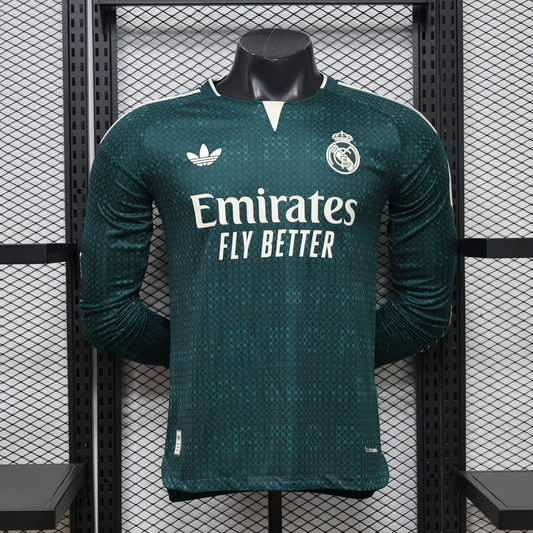 Real Madrid 26-27 Long Sleeve Player Version Away Jersey