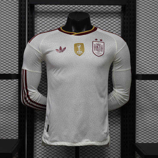 Spain World Cup Long Sleeve Player Version Jersey