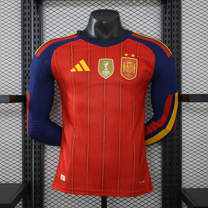 Spain World Cup Long Sleeve Player Version Jersey