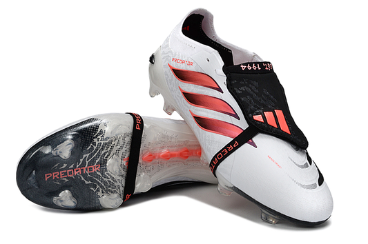 Predators Elite Cleats With Tongue White and Red #1