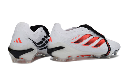 Predators Elite Cleats With Tongue White and Red #1