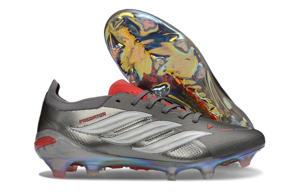 Predators Elite Cleats Without Tongue Grey and Red #2