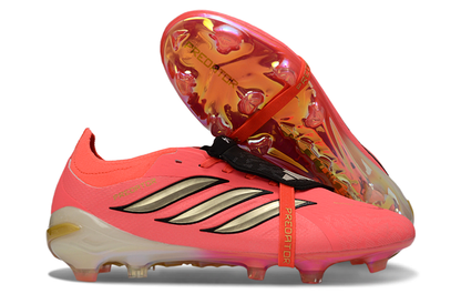 Predator Elite Cleats With Tongue Pink and Gold #3