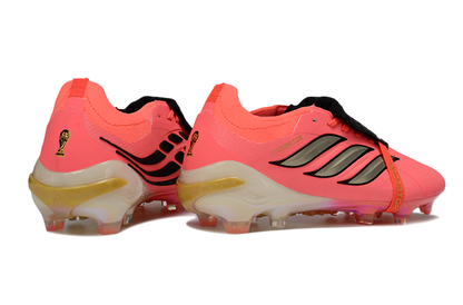 Predator Elite Cleats With Tongue Pink and Gold #3