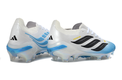 Predator Elite Cleats Without Tongue White and Blue #8