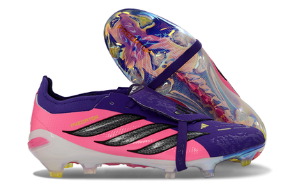 Predator Elite Cleats With Tongue Purple and Pink #9