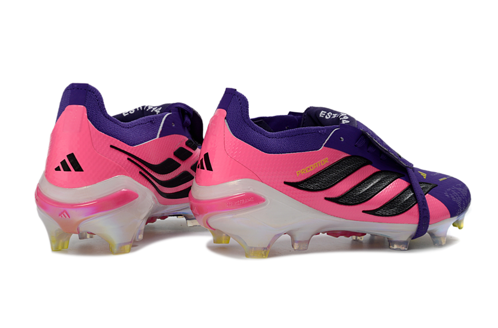 Predator Elite Cleats With Tongue Purple and Pink #9
