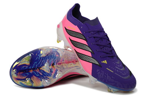 Predator Elite Cleats Without Tongue Purple and Pink #10
