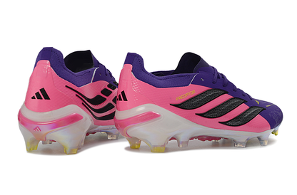Predator Elite Cleats Without Tongue Purple and Pink #10