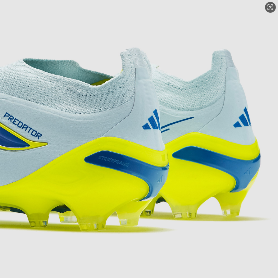 Predator Elite Cleats Without Tongue Lace less Grey and Blue #11