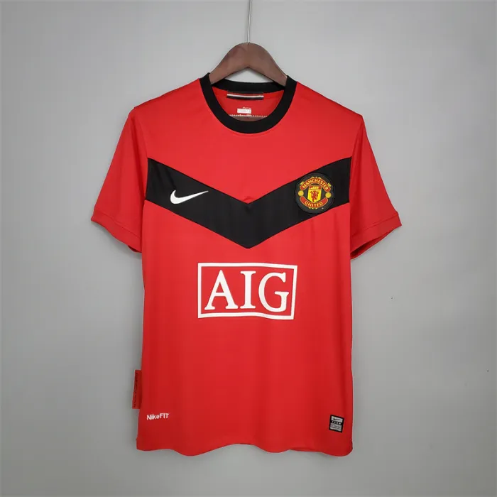 Manchester United Jersey Home Kit 2009/10 Retro Football Team Soccer Shirt