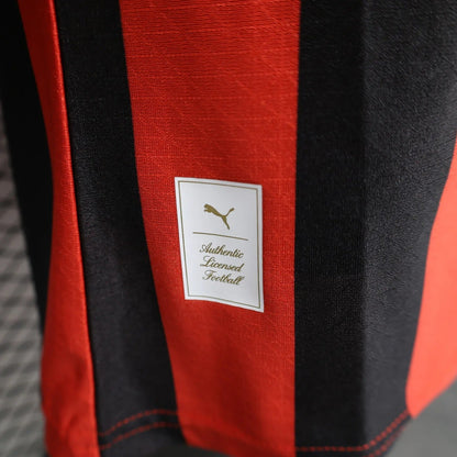 Player Version AC Milan Jersey 25/26 Long Sleeves 125-Year Anniversary Football Kit Soccer Jersey