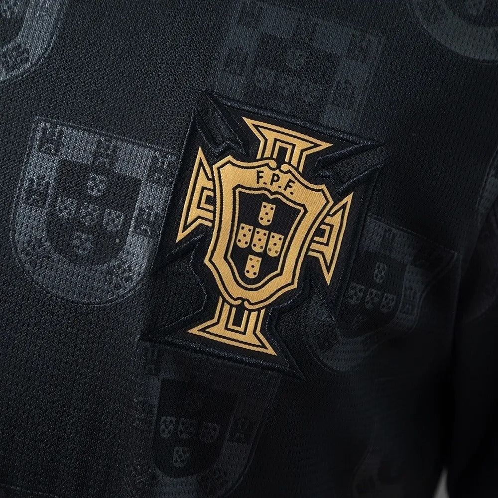 Portugal Jersey 25/26 Black Special Football Kit World Cup 2026