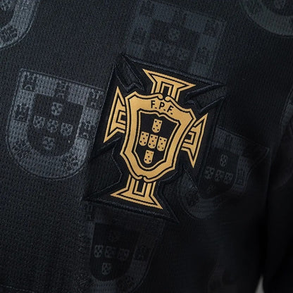 Portugal Jersey 25/26 Black Special Football Kit World Cup 2026