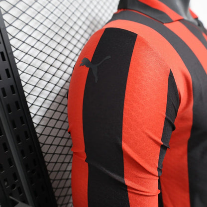 Player Version AC Milan Jersey 25/26 Long Sleeves 125-Year Anniversary Football Kit Soccer Jersey