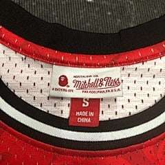 BAPE M&n Joint Jersey Heat Red