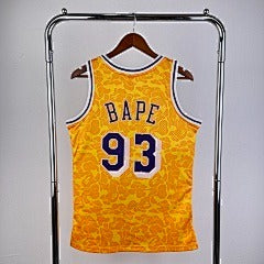 BAPE M&n Joint Jersey Lakers Ape Head