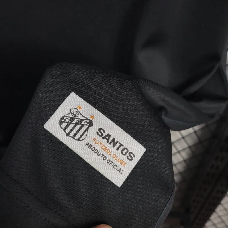 Santos Jersey 25/26 Black Football Kit Soccer Jersey