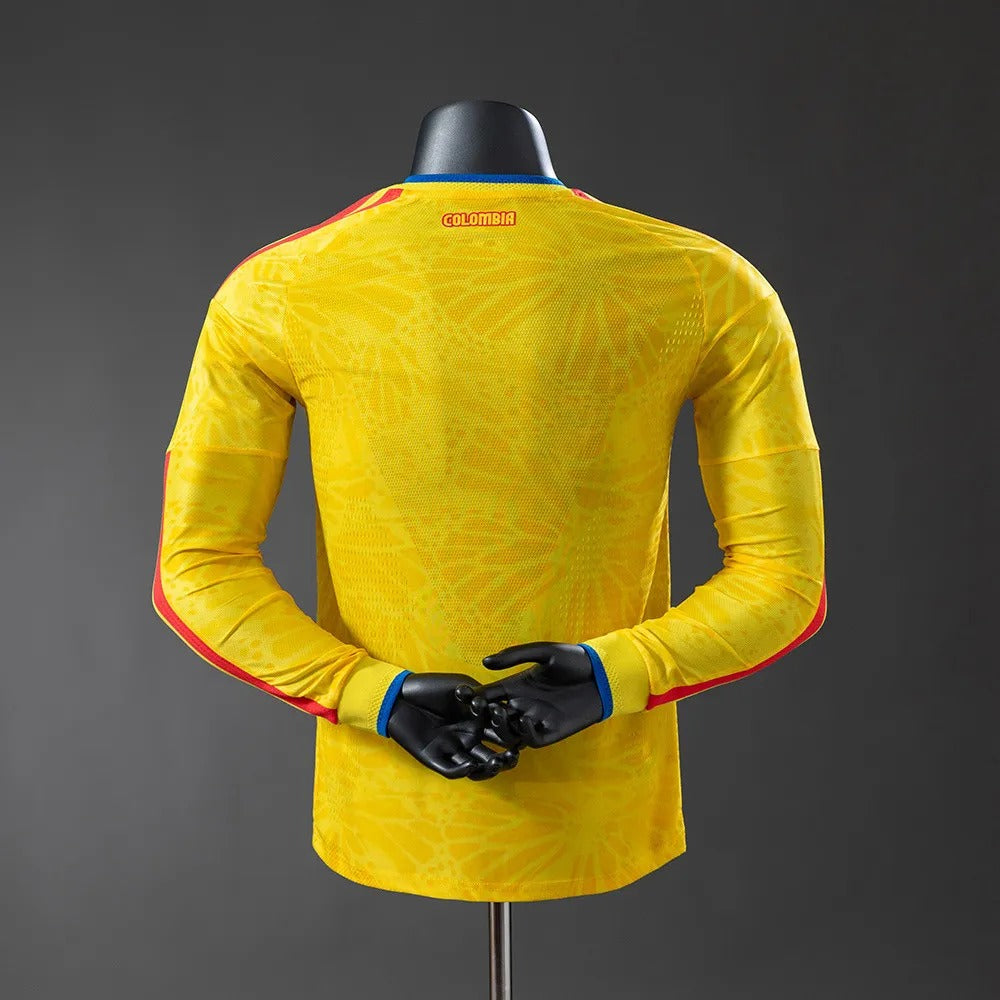 Player Version Colombia Jersey 2026 World Cup Home Football Kit Long Sleeves