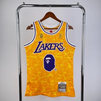 BAPE M&n Joint Jersey Lakers Ape Head