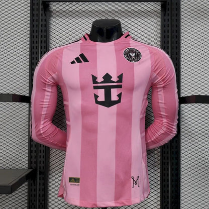 Player Version Inter Miami Jersey 25/26 Home Long Sleeves Football Kit Soccer Jersey