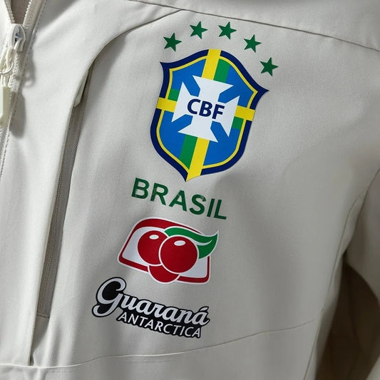 Brazil Windbreaker 2025/26 White Football Kit