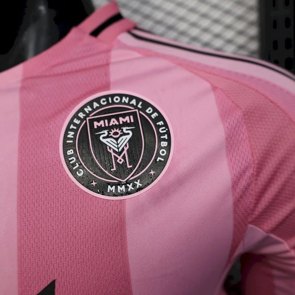 Player Version Inter Miami Jersey 25/26 Home Long Sleeves Football Kit Soccer Jersey