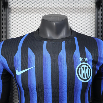 Player Version Inter Milan Home Jersey 25/26 Long Sleeves Football Kit Soccer Jersey