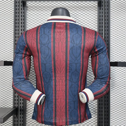 Player Version Barcelona Jersey Commemorative 25/26 Football Kit Long Sleeves Soccer Jersey