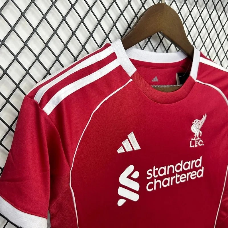 Kids Liverpool Jersey 25/26 Home Football Kit Soccer Jersey