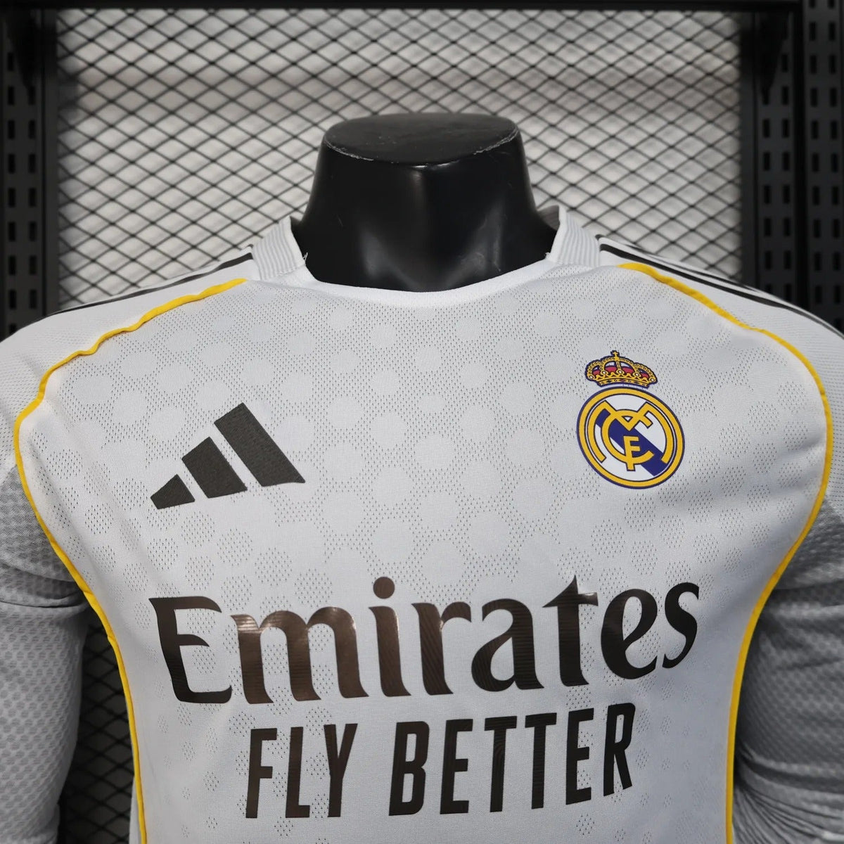 Player Version Real Madrid Jersey 25/26 Home Long Sleeves Football Kit Soccer Jersey