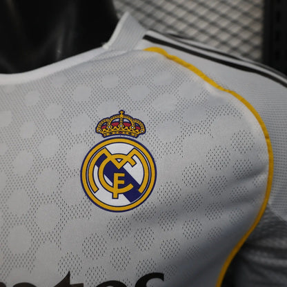 Player Version Real Madrid Jersey 25/26 Home Long Sleeves Football Kit Soccer Jersey