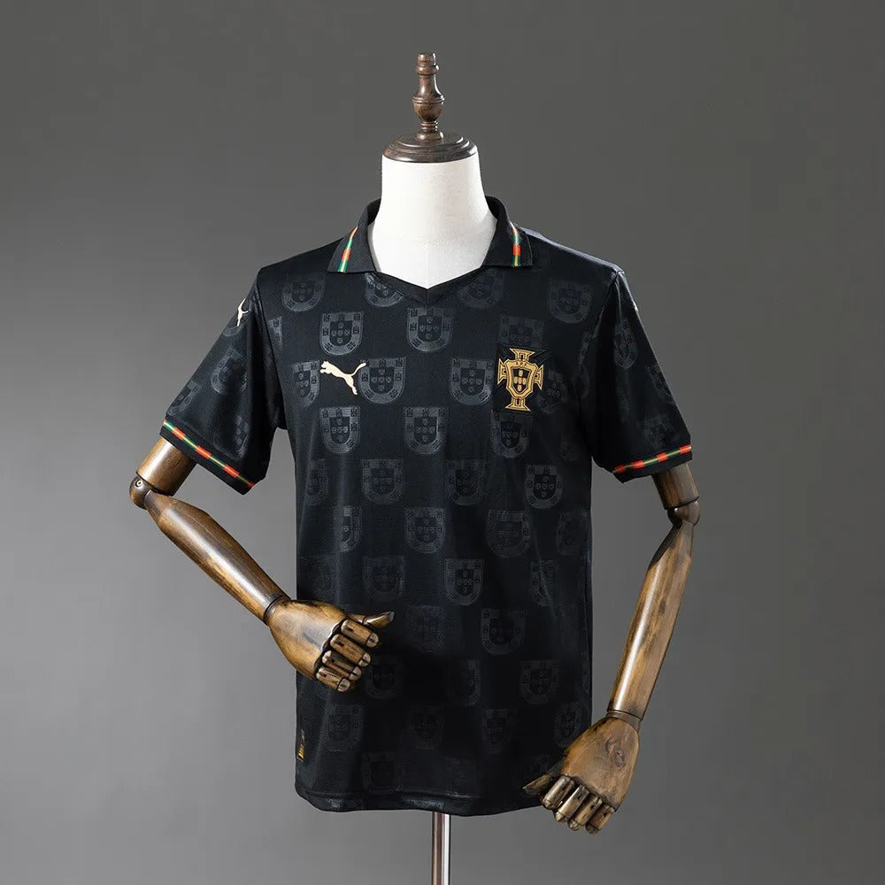 Portugal Jersey 25/26 Black Special Football Kit World Cup 2026
