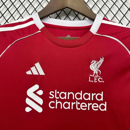 Kids Liverpool Jersey 25/26 Home Football Kit Soccer Jersey