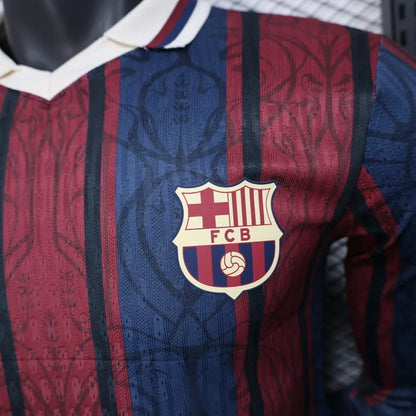 Player Version Barcelona Jersey Commemorative 25/26 Football Kit Long Sleeves Soccer Jersey